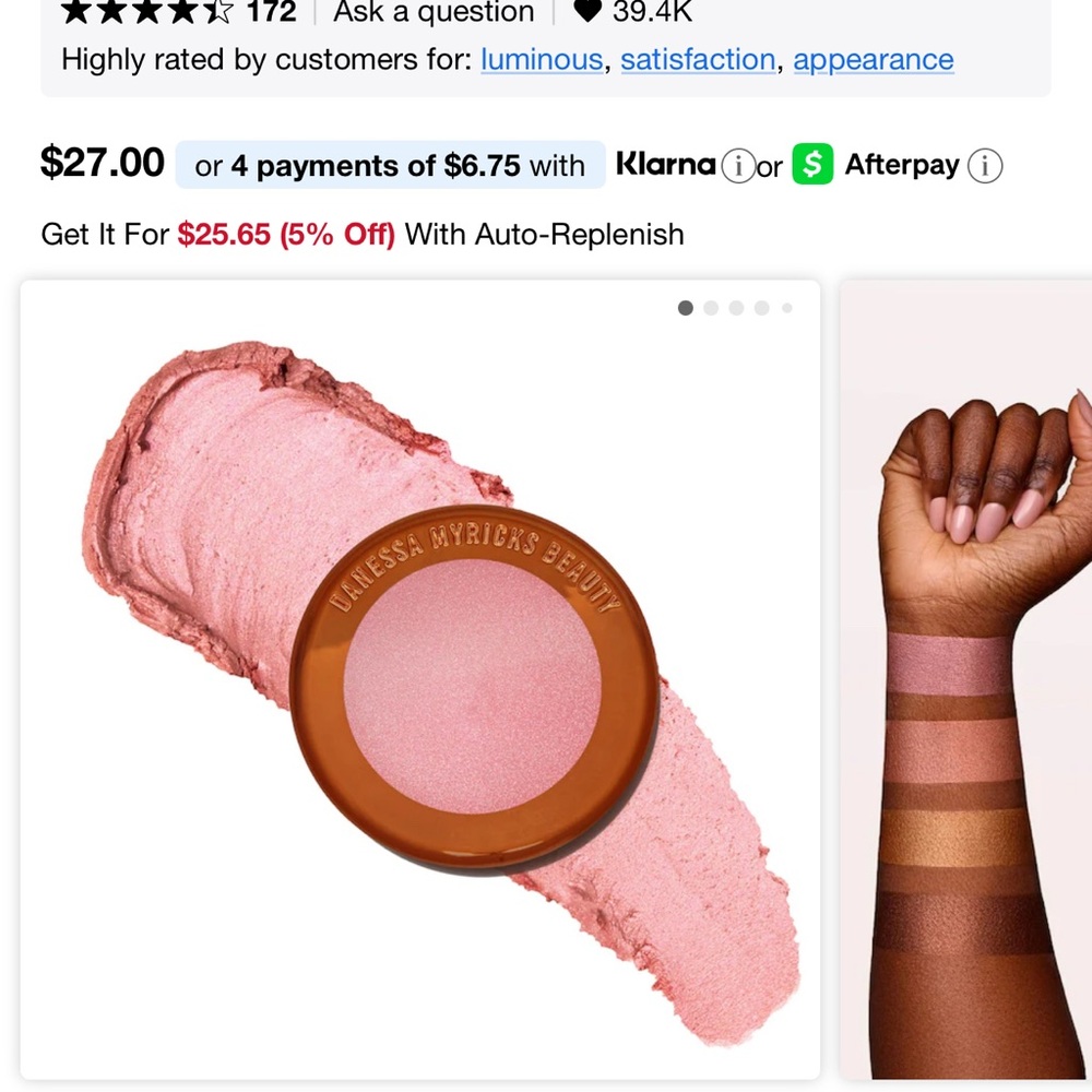 Danessa Myricks Beauty Rosy Blush- SEALED!!!